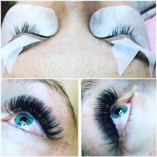 Wimpernextensions vorher und nachher