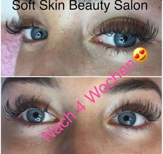 Wimpern verlängert